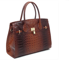 Load image into Gallery viewer, Croc Alligator Padlock 2-In-1 Satchel