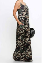 Load image into Gallery viewer, Camouflage Maxi Dress plus size
